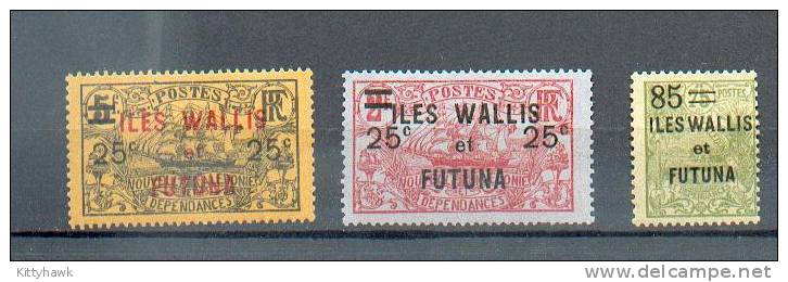 Wallis 63 - YT 30-31-33 * Les 3 Sont GTC - Unused Stamps