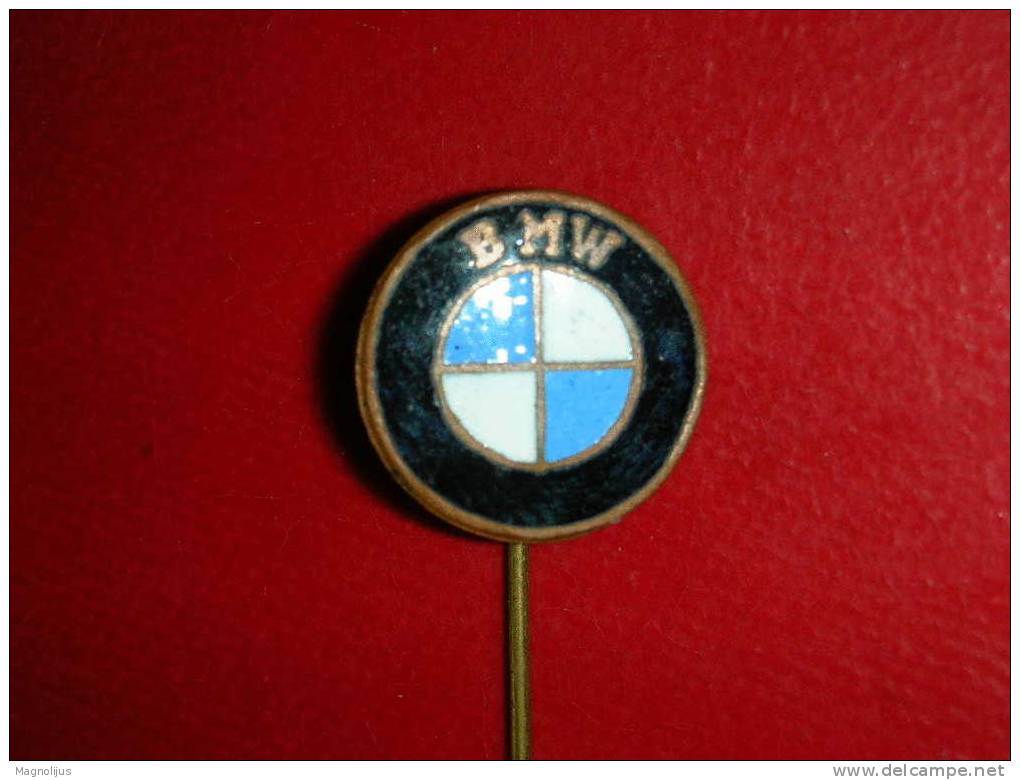 Pins,Badge With Needle,Auto-Moto Industry,Vehicles,"BMW",Cars,Factory,Enamel,Emaille,vintage - BMW