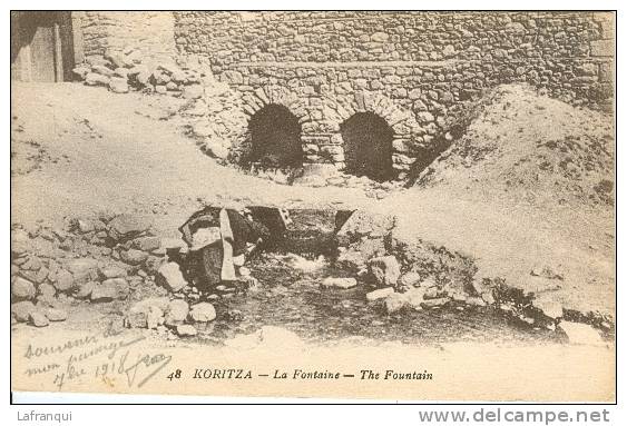 PAYS DIVERS- Albanie- Ref 141 - Koritza - La Fontaine  - Carte Bon Etat - - Albanie