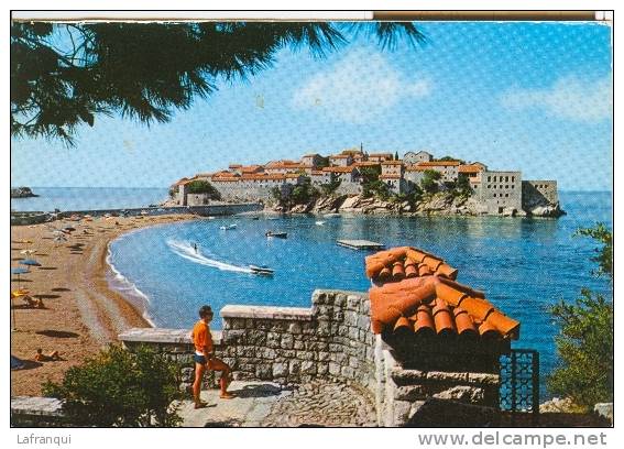 PAYS DIVERS- Montenegro - Ref 126- Sveti Stefan  -  Carte Bon Etat - - Montenegro