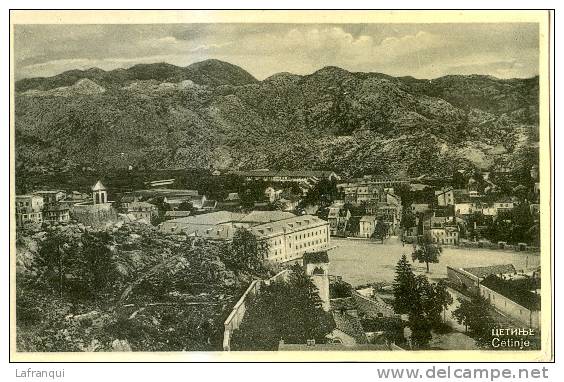 PAYS DIVERS- Montenegro - Ref 122- Cetinje  - Carte Bon Etat - - Montenegro