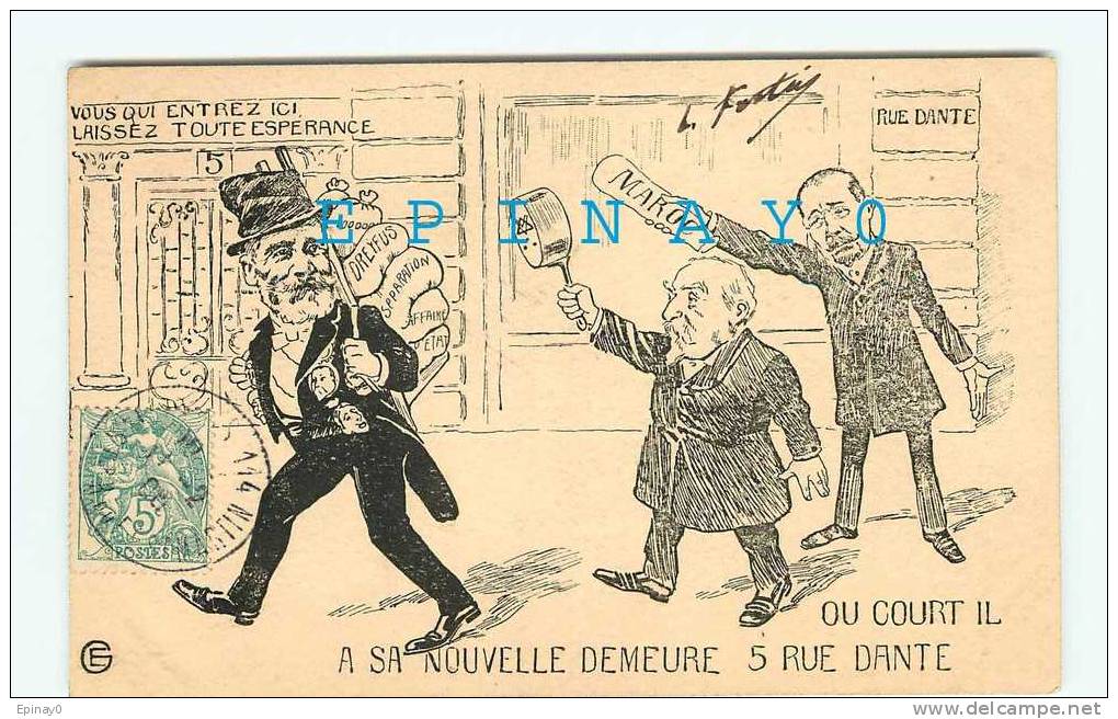 Br - POLITIQUE - LOUBET - Changement De Président En 1906 - COMBES - PELLERAN - FRANC MACONNERIE - Satiriques