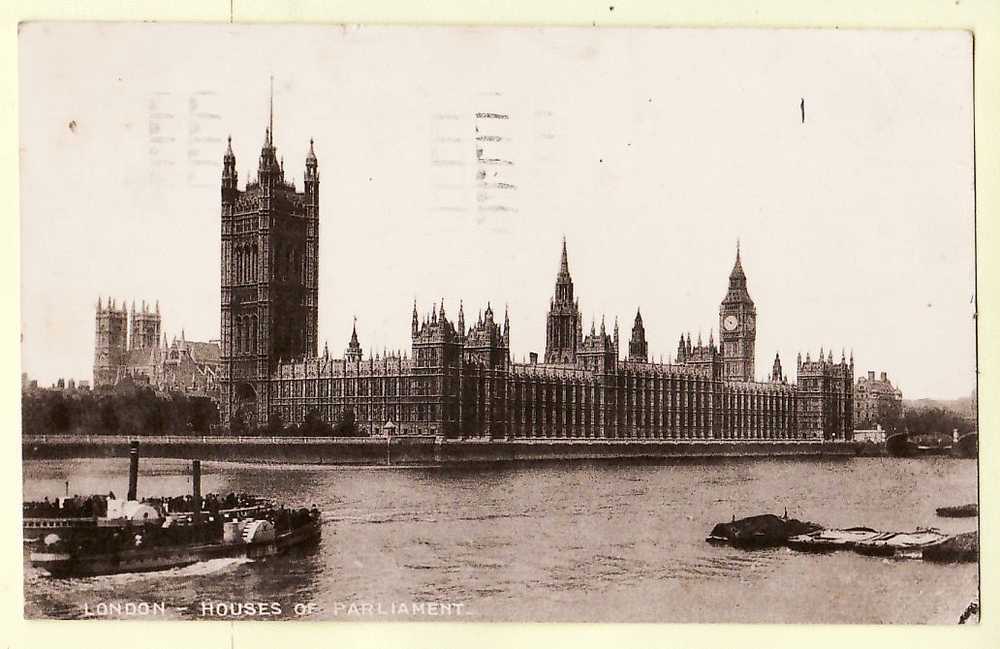 HOUSES PARLIAMENT LONDON LONDRES Posted 29.05.1936 à MARTIN Melle ¤ ANGLETERRE ENGLAND ¤ LESCO SERIES ¤5784AA - Houses Of Parliament