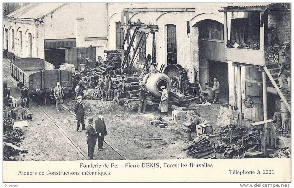 VORST-FOREST - Fonderie De Fer - Pierre DENIS - Ateliers De Constructions Mécaniques - Vorst - Forest