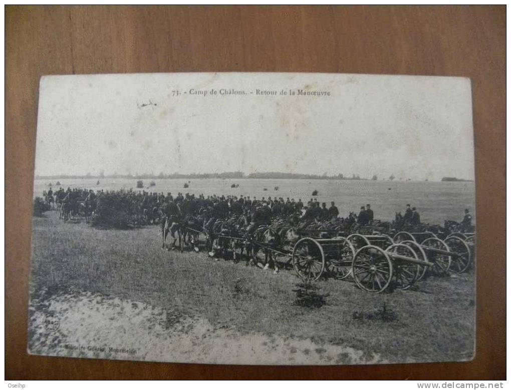 CPA 51 - Camp De CHALONS - Retour De La Manoeuvre - Canon - Camp De Châlons - Mourmelon