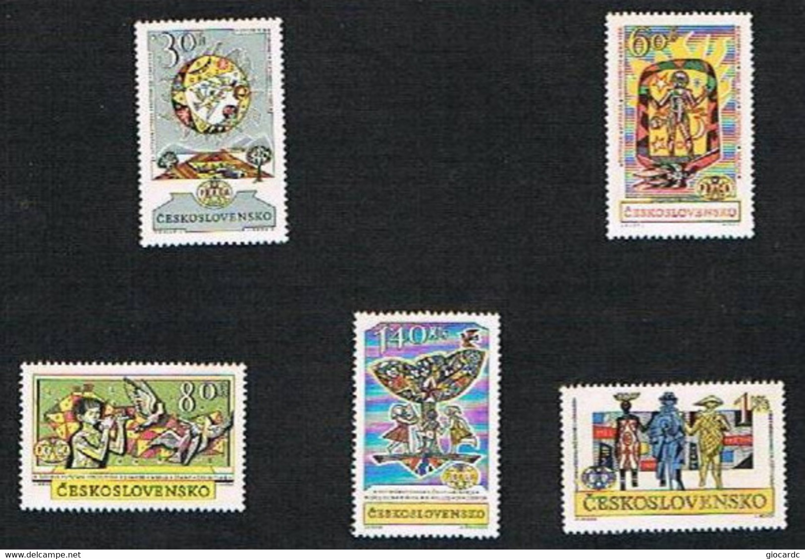 CECOSLOVACCHIA (CZECHOSLOVAKIA) - YVERT 1230.1234  -1962  ESPOSIZ. FILATELICA INTERNAZ. 'PRAGA 1962'  - NUOVI (MINT)** - Unused Stamps