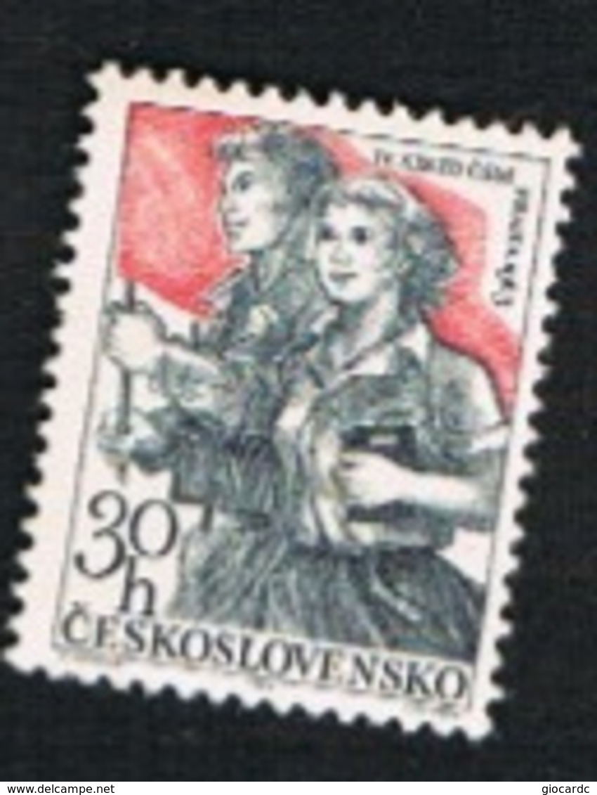 CECOSLOVACCHIA (CZECHOSLOVAKIA) - SG 1348 - 1963 NATIONAL YOUTH  FEDERATION CONGRESS -   MINT** - Neufs