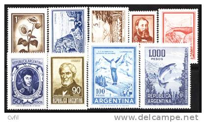 ARGENTINE - SERIE COURANTE - 1970-74 [9] (Pesos M/n, Sans Filigrane) - Ongebruikt