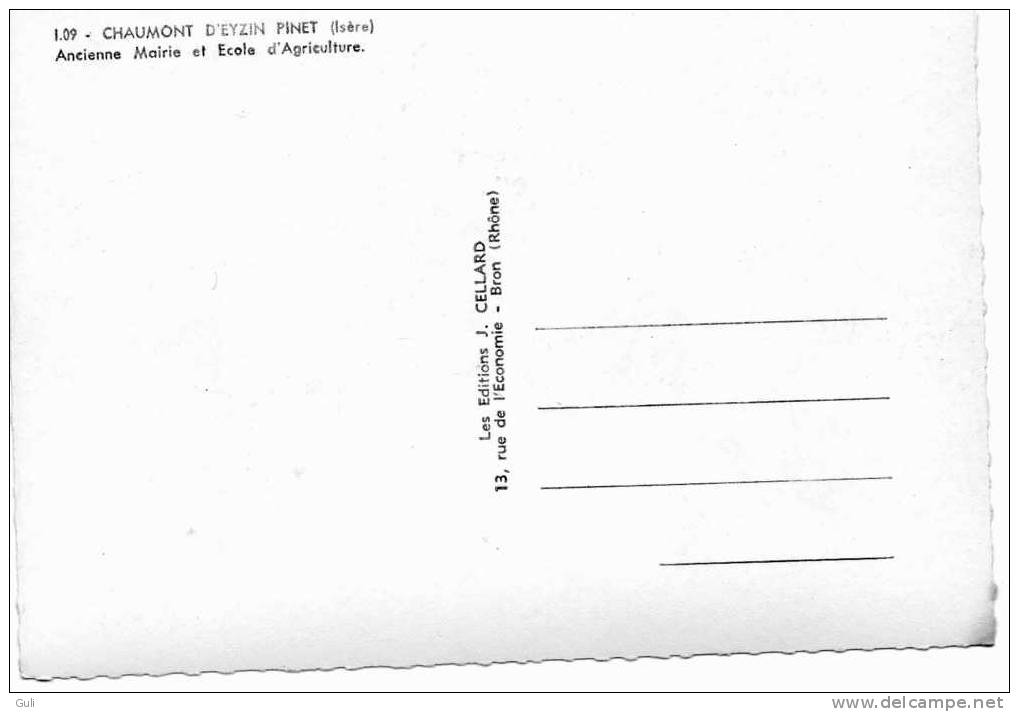 CHAUMONT D´EYZIN PINET 38 Isère Ancienne Mairie Et Ecole D´Agriculture (3) *PRIX FIXE - Autres & Non Classés