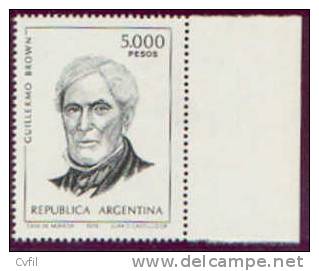 ARGENTINE 1979 - SERIE COURANTE, Le 5000P G. Brown - Unused Stamps