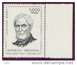 ARGENTINE 1979 - SERIE COURANTE, Le 5000P G. Brown - Nuovi