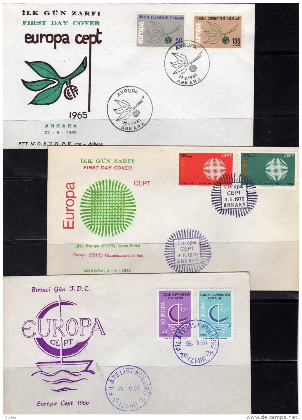 Europa-Ausgabe Türkei 1961/2,2018/9+2179/0 3xFDC O 28€ CEPT Mit Sterne,Wappen,Flaggen,Sonne - FDC
