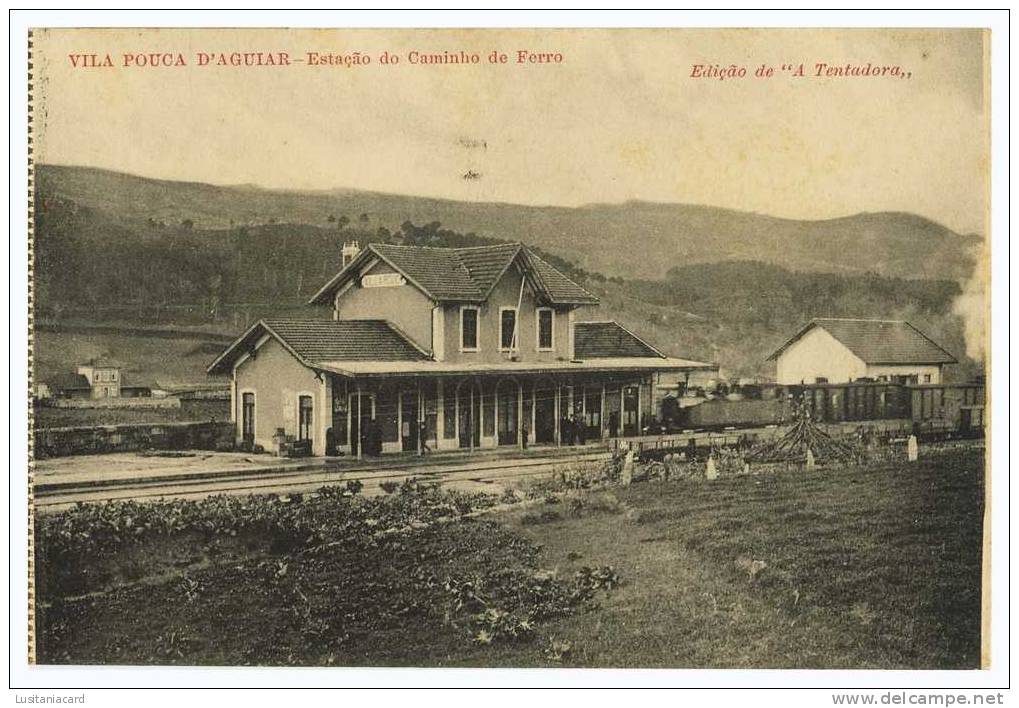 VILA POUCA DE AGUIAR - ESTAÇÃO DOS CAMINHOS DE FERRO Carte Postale - Vila Real