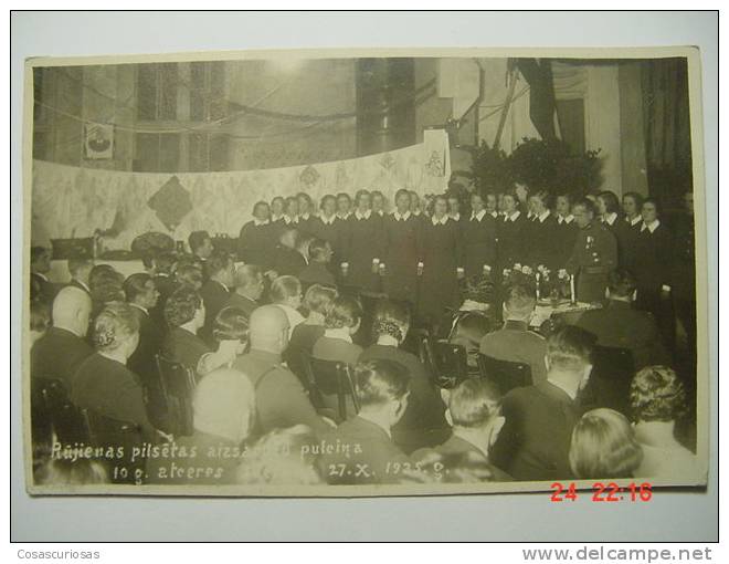6447 RIGA LETTONIE LETTLAND LITUANIE REAL PHOTO  VERY RARE POSTCARD   YEARS  1935  OTHERS IN MY STORE - Litauen