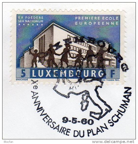 10 Jahre Schumann-Plan Luxemburg 620/1+ 2FDC O 4€ Unioin Europa - Brieven En Documenten