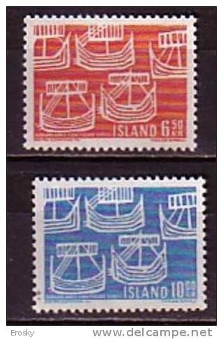 Q1217- ISLANDE ICELAND Yv N°381/82 ** - Unused Stamps