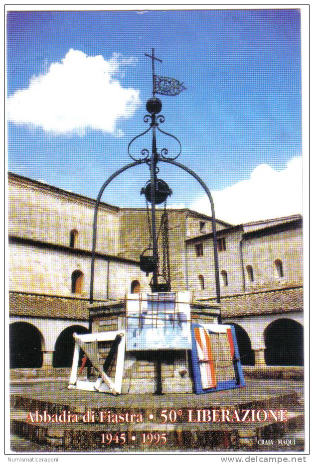 ABBADIA DI FIASTRA 50° LIBERAZIONE TIMBRO DELLA MANIFESTAZIONE 1995 C.736 - Macerata