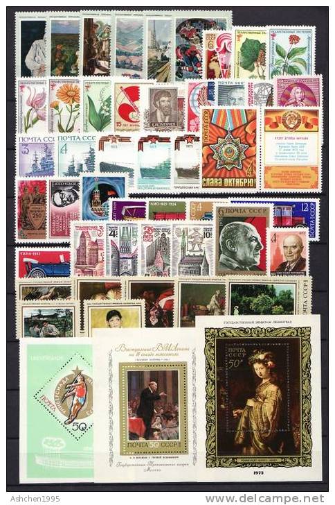 Russia 1973 Comp Year Set, 102 St 9ss 1ms  - MNH - Années Complètes