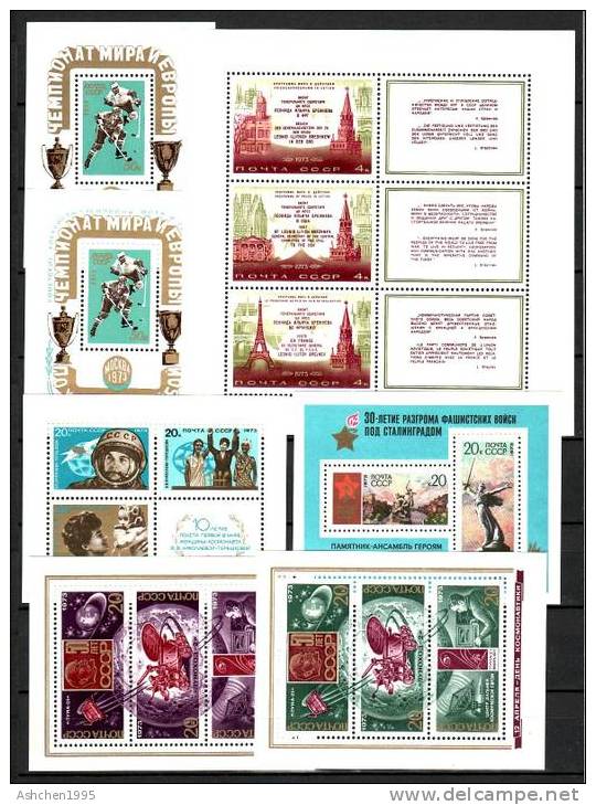 Russia 1973 Comp Year Set, 102 St 9ss 1ms  - MNH - Années Complètes