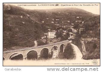 CPA De LARGENTIERE - Sigalières Et Pont Du Chemin De Fer (édition Lang Fils Ainé) - Largentiere