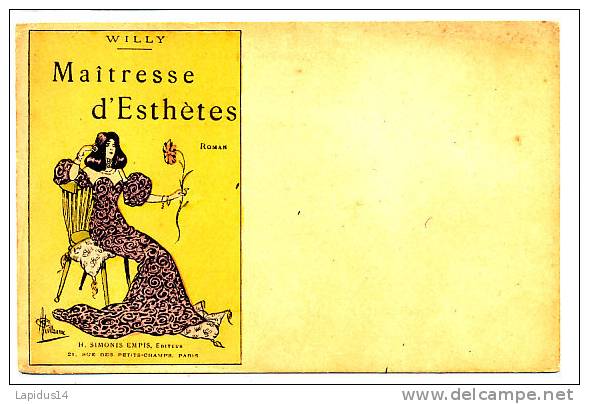 R 85 / CPA ILLUSTRATEUR   GUILLAUME  ALBERT  WILLY  MAITRESSE D' ESTHETES  (RARE) - Guillaume