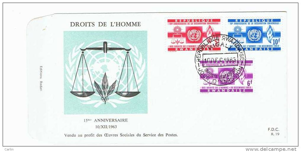 COB 41 / 43  Droits De L'Homme  1963 - 1962-1969