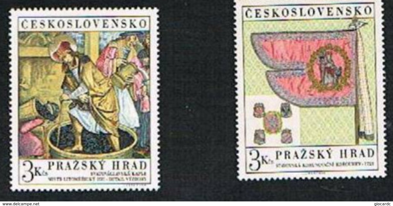 CECOSLOVACCHIA (CZECHOSLOVAKIA) - YVERT  1723.1724 - 1969  TESORI DEL CASTELLO DI PRAGA (MINT) ** - Ungebraucht