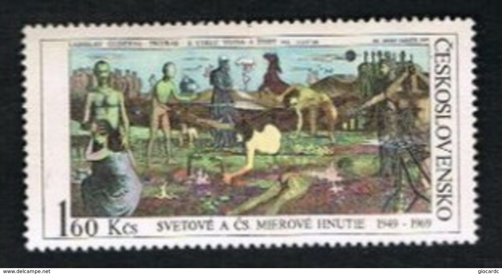 CECOSLOVACCHIA (CZECHOSLOVAKIA) - SG 1820 - 1969 PEACE MOVEMENT (L. GUDERNA) - MINT** - Ungebraucht