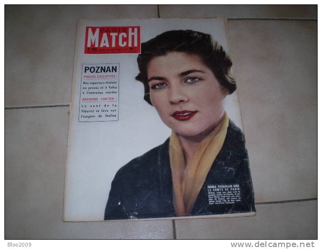 PARIS MATCH  1956  NUMERO 392 - Gente