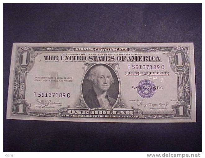1935 A One Dollar Siver Certificate - Silver Certificates (1928-1957)