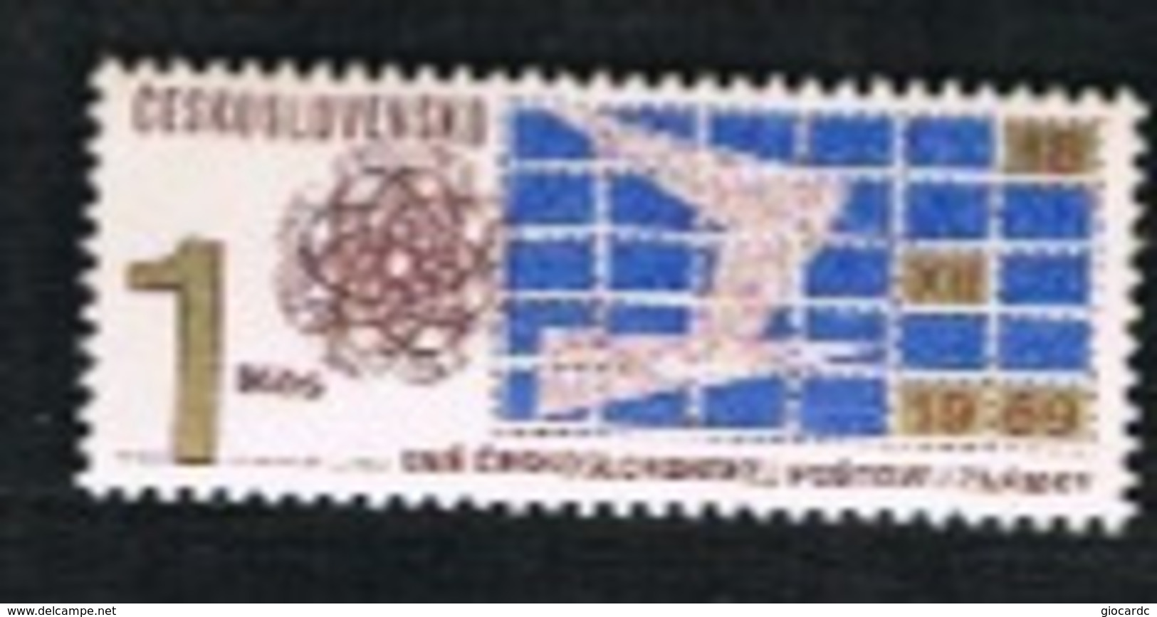 CECOSLOVACCHIA (CZECHOSLOVAKIA) - SG 1866  - 1969 STAMP DAY                                            - MINT** - Unused Stamps