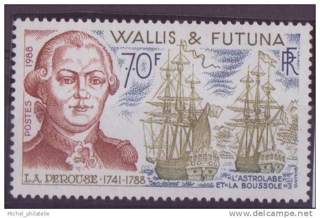 WALLIS ET FUTUNA ° 376** NEUF SANS CHARNIERE PORTRAIT-BOUSSOLE-BATEAU - Unused Stamps