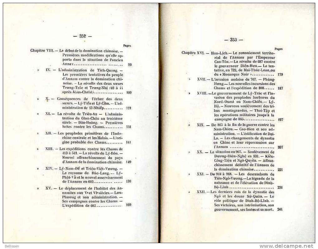 RARE ! Essai D´Histoire D´Annam (Antiquité Et Haut Moyen-âge), Par Charles PATRIS,  1923 Cochinchine,Indochine, Vietnam - 1801-1900