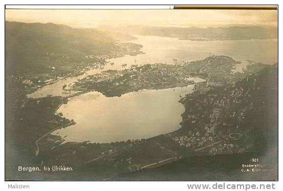 Norvege- Norge  - Ref 232- Bergen  - Carte Bon Etat - - Norvège