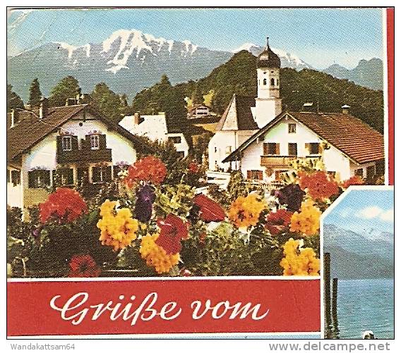 AK Grüße Vom Kochelsee / Obb. Mehrbild 5 Bilder COCA COLA SONNENSCHIRME 12.8.77 8958 FÜSSSEN / ALLGÄU - Bad Faulenbach - Bad Toelz