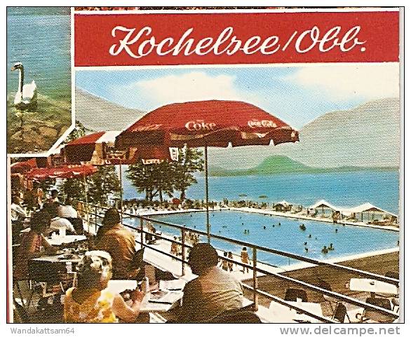 AK Grüße vom Kochelsee / Obb. Mehrbild 5 Bilder COCA COLA SONNENSCHIRME 12.8.77 8958 FÜSSSEN / ALLGÄU - Bad Faulenbach