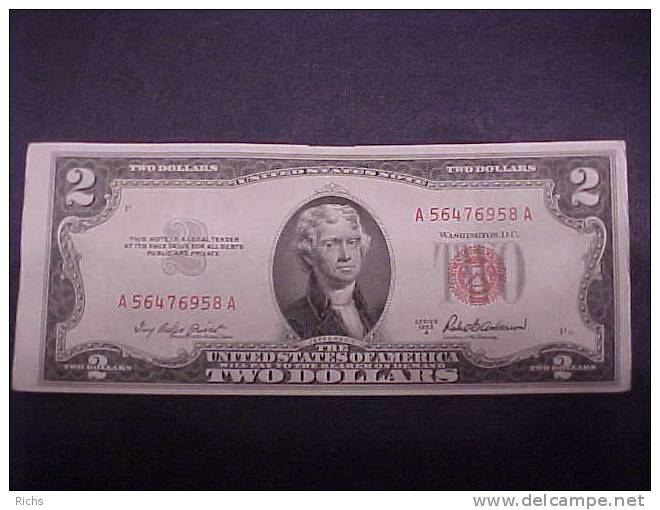 1953 A Two Dollar United States Note - United States Notes (1928-1953)