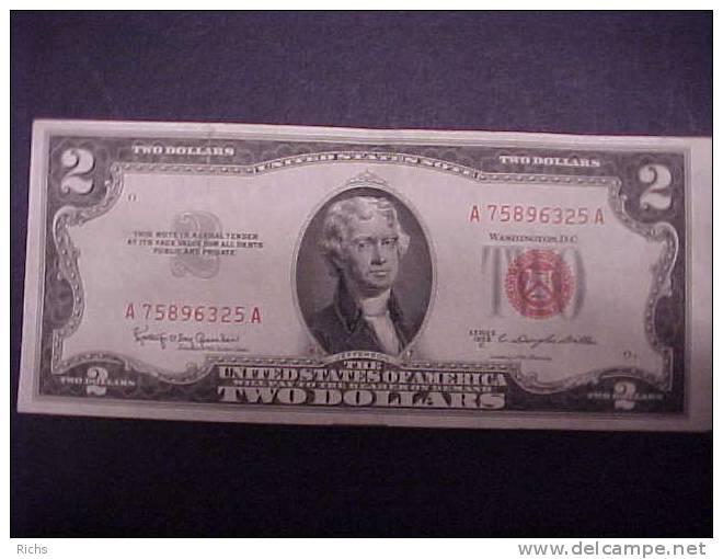 1953 C Two Dollar United States Note - United States Notes (1928-1953)