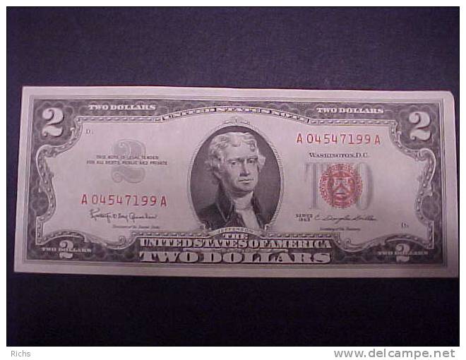 1963 Two Dollar United States Note - United States Notes (1928-1953)