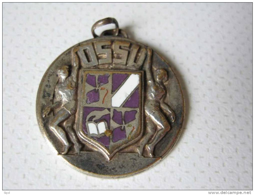 Médaille Par Fraisse Demay : Championnat D Académie 1959 ASSU - Métal Blanc Et émail - Sonstige & Ohne Zuordnung