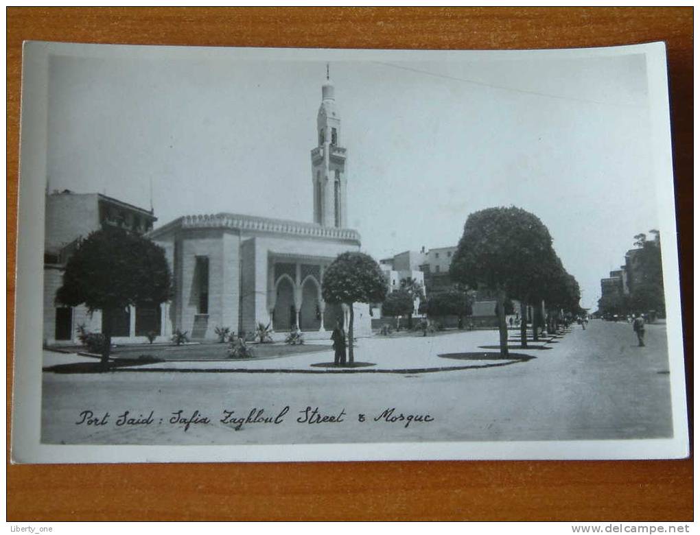 PORT SAID - Safia Zaghloul Street & Mosque / Anno 19?? ( Zie Foto Details ) !! - Autres & Non Classés