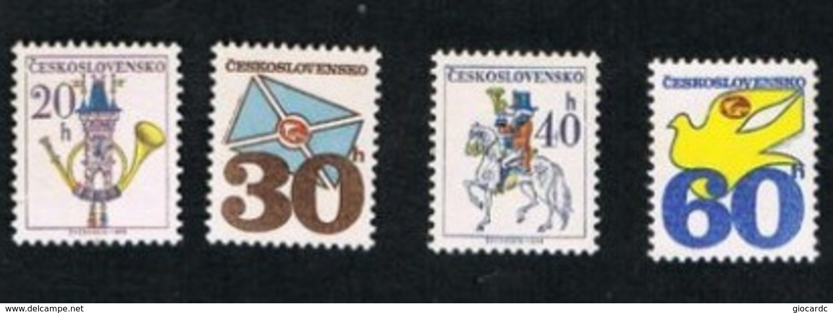 CECOSLOVACCHIA (CZECHOSLOVAKIA) -  SG 2190.2193 -   1974 NATIONAL POSTAL SERVICES (COMPLET SET OF 4) -  MINT** - Unused Stamps