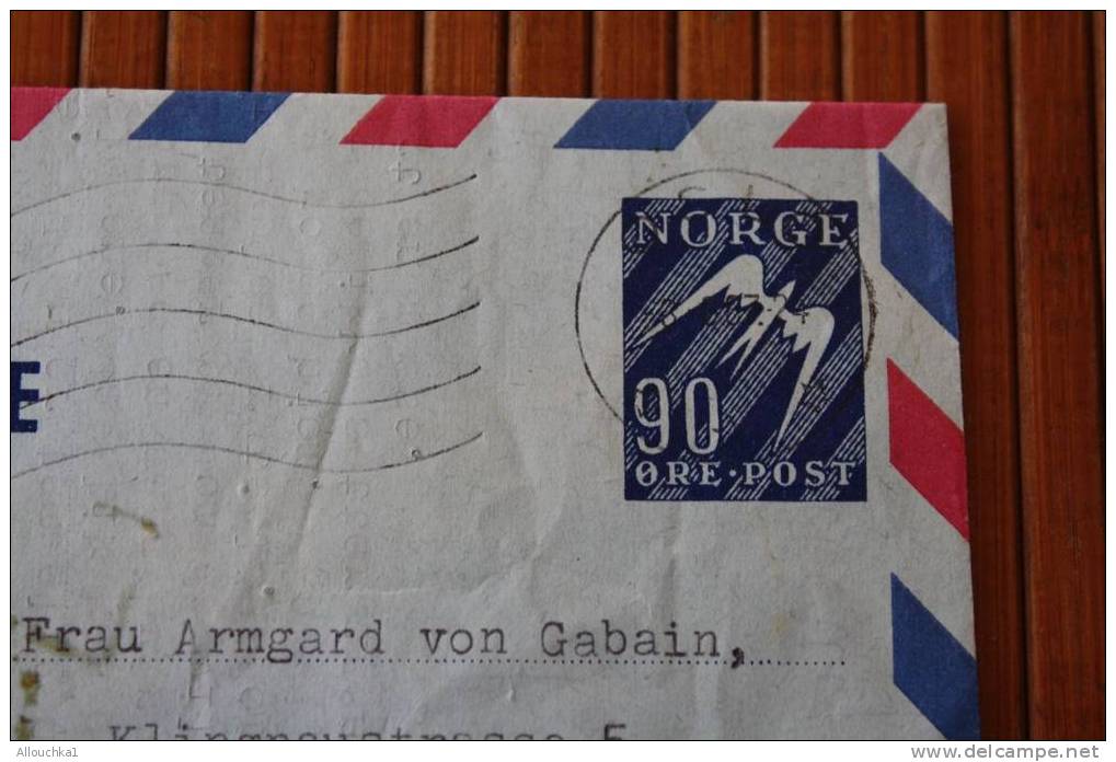 1957 AEROGRAMME AEROGRAM PAR AVION LUFTPOST LETTRE LETTER MARCOPHILIE POUR BASEL SUISSE SCHWEIZ - Storia Postale