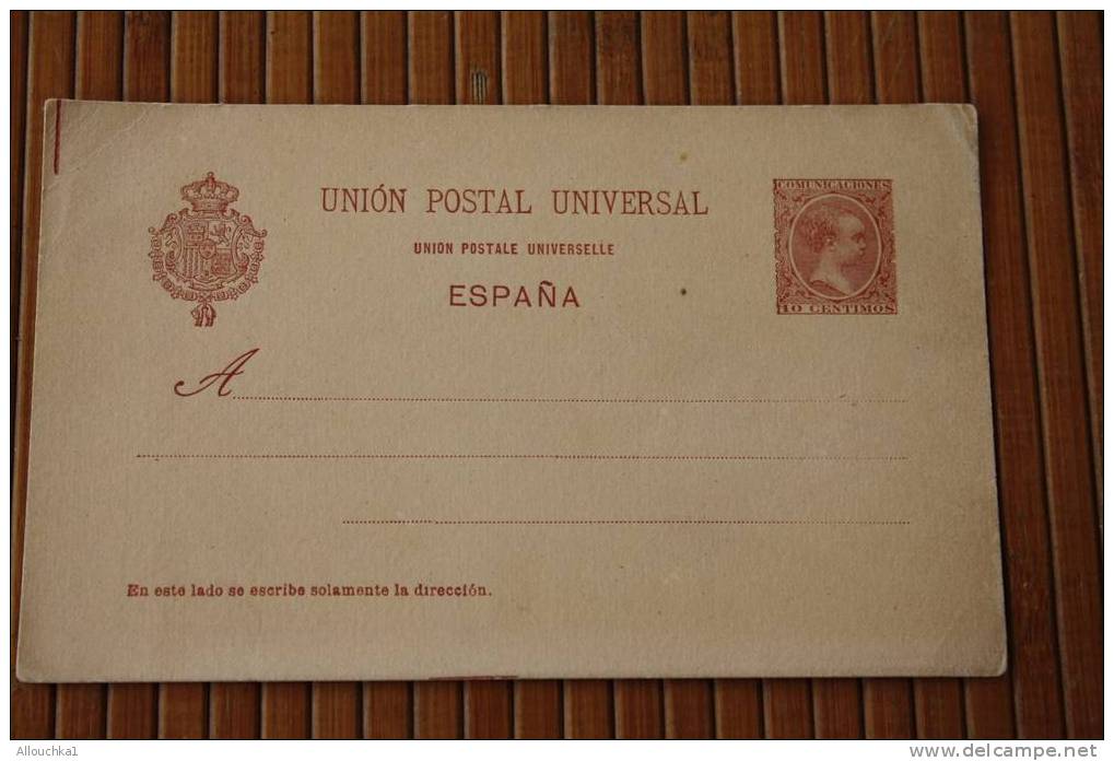 ENTIER POSTAUX ENTIER POSTAL ** NEUF 10 CENTIMOS UPU  ESPANA MARCOPHILIA - 1850-1931