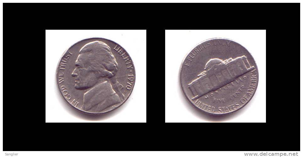 FIVE CENT 1970 D - 1938-…: Jefferson