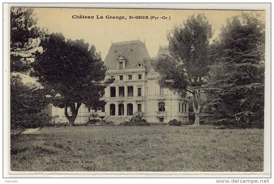 SAINT GENIS DES FONTAINES - Le Château La Grange - Ed. Roque,  N° -- - Ceret