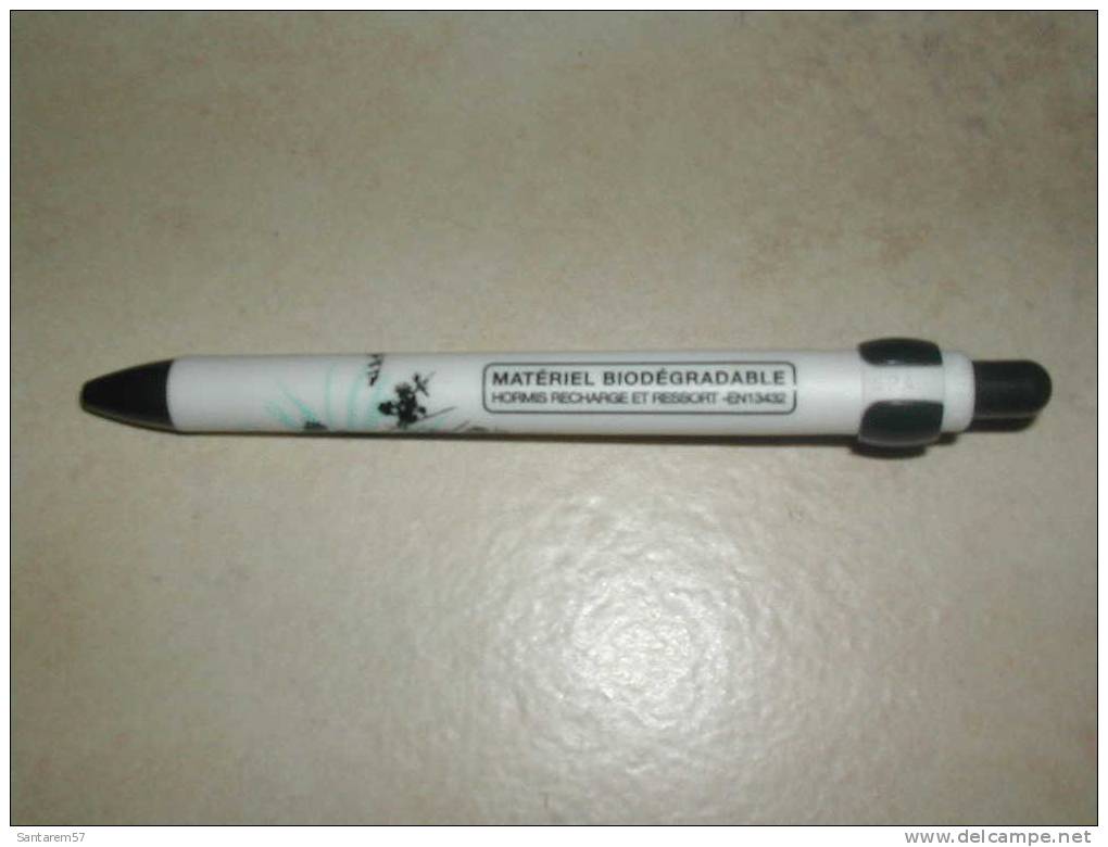 Stylo Publicitaire Advertising Pen IXC SOLUTIONS Matériel Biodégradable Hormis Recharge Et Ressort - EN13432 FRANCE - Schreibgerät