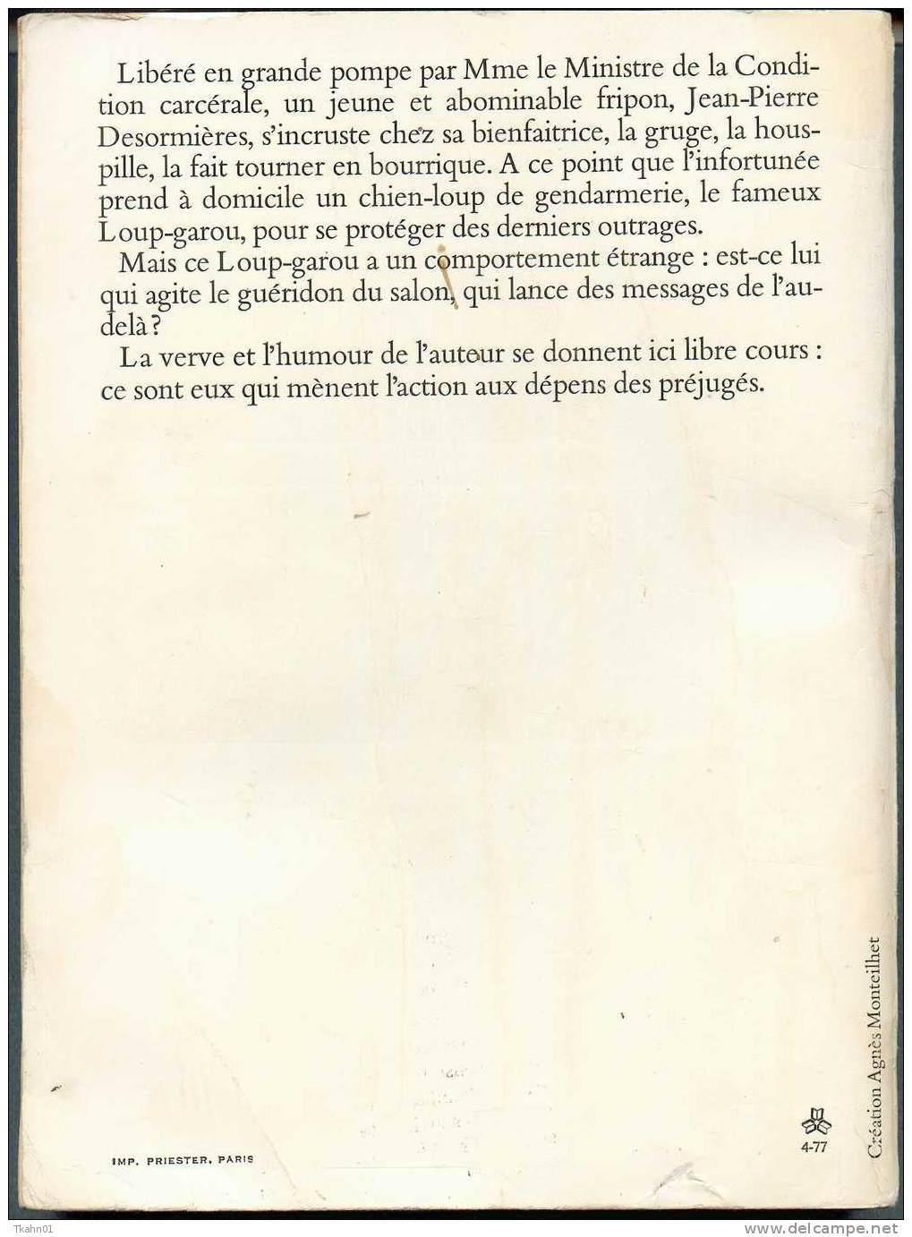 DENOEL SUEURS FROIDES " ESPRIT ES-TU LA " HUBERT-MONTEILHET DE 1977 - Fantásticos