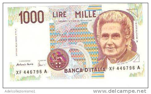 1758)splendida Banconota Da 1000 Lire Maria Montessori Serie Speciale XF Del 1996 FDC - 1000 Lire