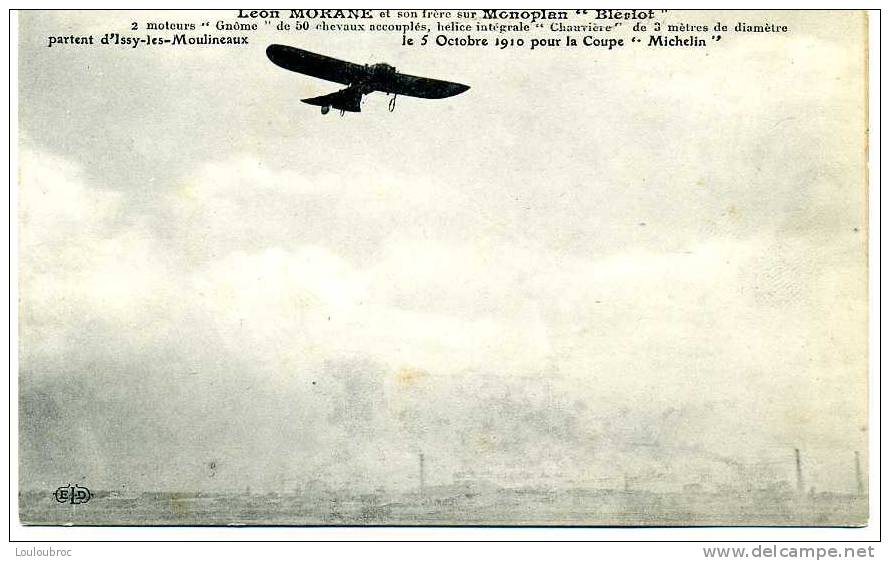 LEON MORANE  SUR MONOPLAN BLERIOT - ....-1914: Vorläufer